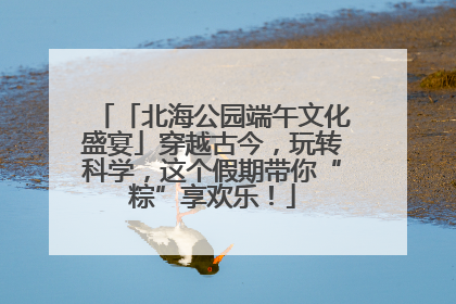 「北海公园端午文化盛宴」穿越古今，玩转科学，这个假期带你“粽”享欢乐！