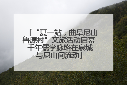 “夏一站，曲阜尼山鲁源村”文旅活动启幕 千年儒学脉络在泉城与尼山间流动