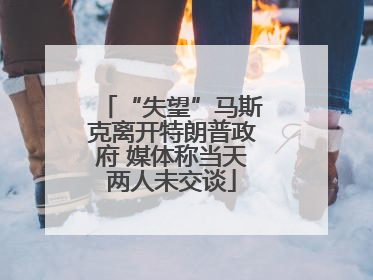 “失望”马斯克离开特朗普政府 媒体称当天两人未交谈