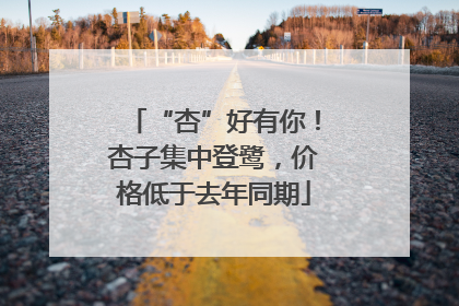 “杏”好有你！杏子集中登鹭，价格低于去年同期