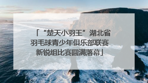 “楚天小羽王”湖北省羽毛球青少年俱乐部联赛新锐组比赛圆满落幕