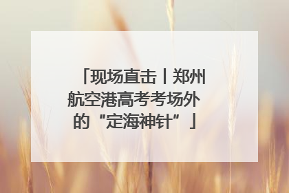 现场直击丨郑州航空港高考考场外的“定海神针”