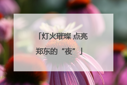 灯火璀璨 点亮郑东的“夜”
