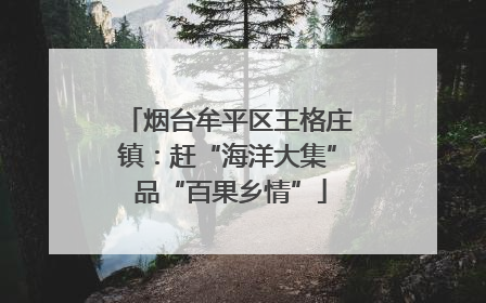 烟台牟平区王格庄镇：赶“海洋大集” 品“百果乡情”