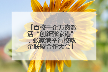 百校千企万岗激活“创新张家港”，张家港举行校政企联盟合作大会