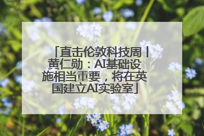 直击伦敦科技周丨黄仁勋：AI基础设施相当重要，将在英国建立AI实验室