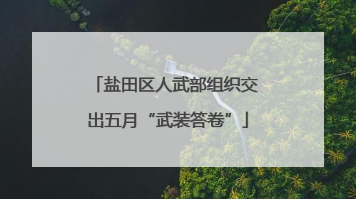 盐田区人武部组织交出五月“武装答卷”
