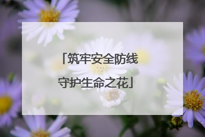 筑牢安全防线 守护生命之花