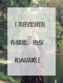 美的集团发布储能、热泵和AI战略
