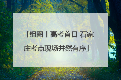 组图丨高考首日 石家庄考点现场井然有序