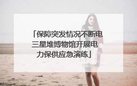保障突发情况不断电 三星堆博物馆开展电力保供应急演练