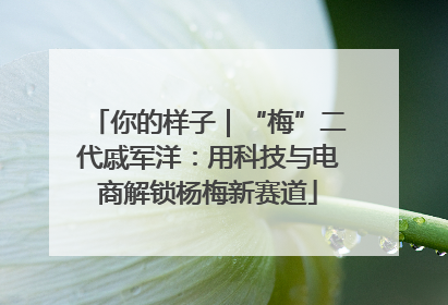 你的样子｜“梅”二代戚军洋：用科技与电商解锁杨梅新赛道
