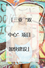三亚“双中心”项目加快建设