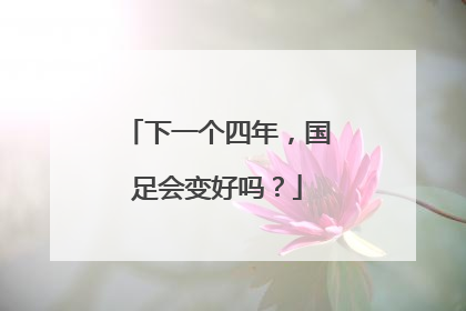 下一个四年，国足会变好吗？