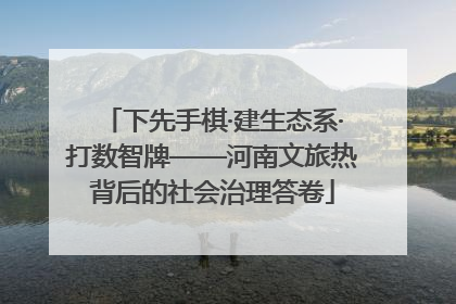 下先手棋·建生态系·打数智牌——河南文旅热背后的社会治理答卷