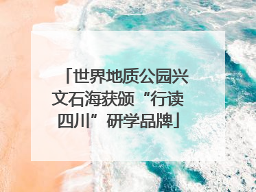 世界地质公园兴文石海获颁“行读四川”研学品牌