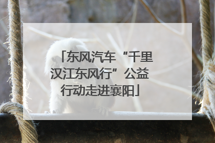 东风汽车“千里汉江东风行”公益行动走进襄阳