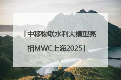 中移物联水利大模型亮相MWC上海2025