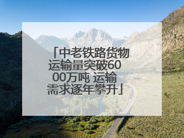 中老铁路货物运输量突破6000万吨 运输需求逐年攀升
