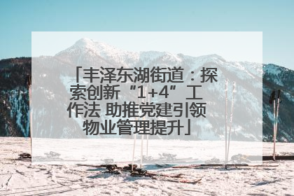 丰泽东湖街道：探索创新“1+4”工作法 助推党建引领物业管理提升