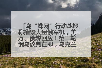 乌“蛛网”行动战报称摧毁大量俄军机，美方、俄媒回应！第二轮俄乌谈判在即，乌克兰提出三大诉求