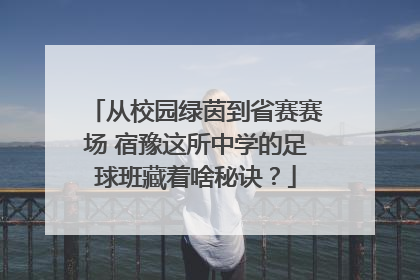 从校园绿茵到省赛赛场 宿豫这所中学的足球班藏着啥秘诀？