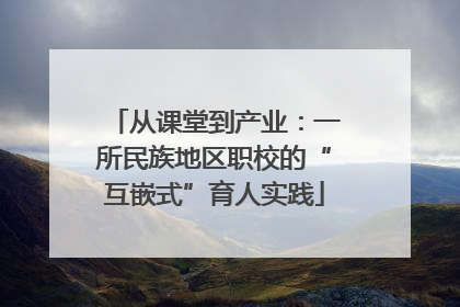从课堂到产业：一所民族地区职校的“互嵌式”育人实践