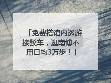 免费搭馆内巡游接驳车，逛南博不用日均3万步！