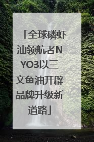 全球磷虾油领航者NYO3以三文鱼油开辟品牌升级新道路