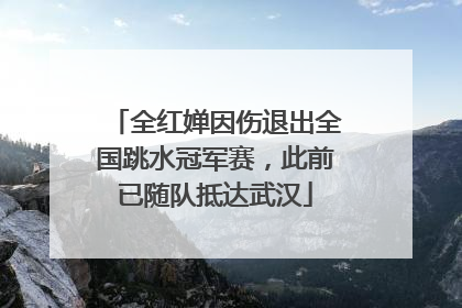 全红婵因伤退出全国跳水冠军赛，此前已随队抵达武汉