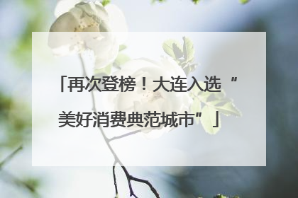 再次登榜！大连入选“美好消费典范城市”