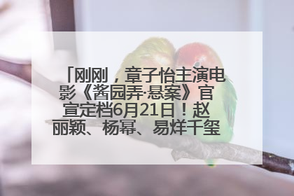 刚刚，章子怡主演电影《酱园弄·悬案》官宣定档6月21日！赵丽颖、杨幂、易烊千玺等角色海报曝光
