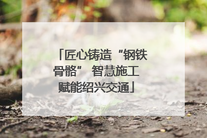 匠心铸造“钢铁骨骼” 智慧施工赋能绍兴交通