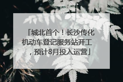 城北首个！长沙传化机动车登记服务站开工，预计8月投入运营