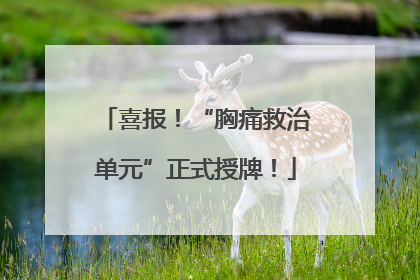 喜报！“胸痛救治单元”正式授牌！