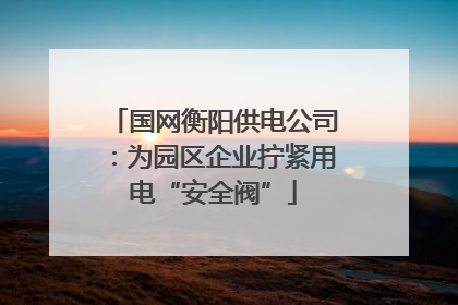 国网衡阳供电公司：为园区企业拧紧用电“安全阀”