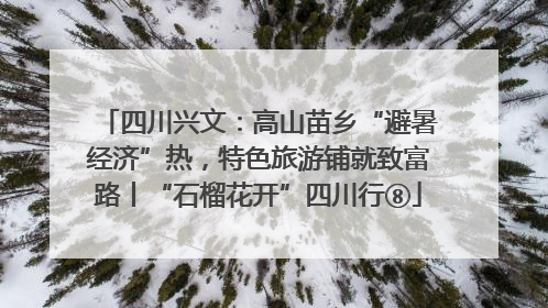 四川兴文：高山苗乡“避暑经济”热，特色旅游铺就致富路丨“石榴花开”四川行⑧