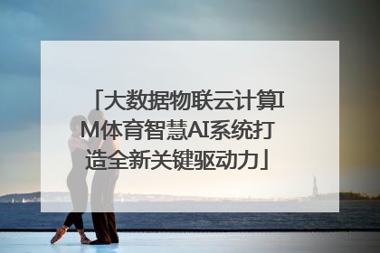 大数据物联云计算IM体育智慧AI系统打造全新关键驱动力