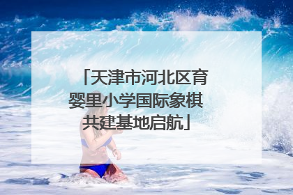 天津市河北区育婴里小学国际象棋共建基地启航