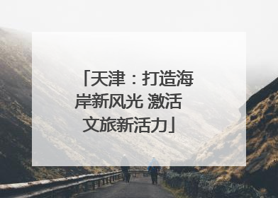 天津：打造海岸新风光 激活文旅新活力
