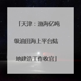 天津：渤海亿吨级油田海上平台陆地建造工作收官