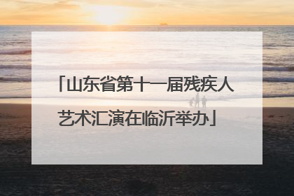 山东省第十一届残疾人艺术汇演在临沂举办