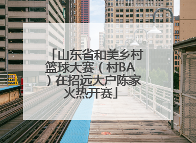 山东省和美乡村篮球大赛（村BA）在招远大户陈家火热开赛