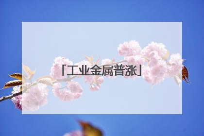 工业金属普涨