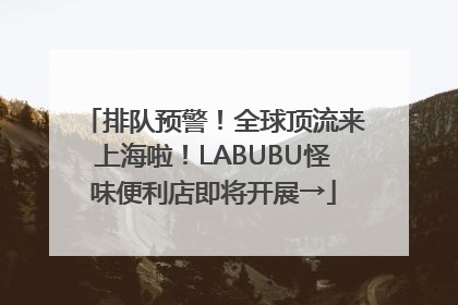 排队预警！全球顶流来上海啦！LABUBU怪味便利店即将开展→
