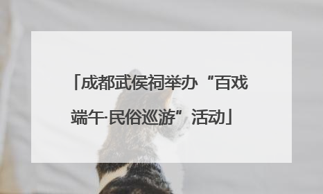 成都武侯祠举办“百戏端午·民俗巡游”活动
