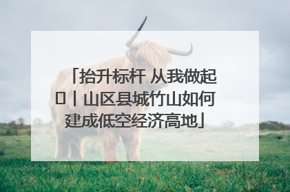 抬升标杆 从我做起⑭丨山区县城竹山如何建成低空经济高地