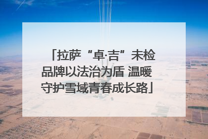 拉萨“卓·吉”未检品牌以法治为盾 温暖守护雪域青春成长路