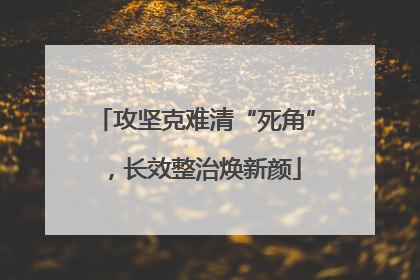 攻坚克难清“死角”，长效整治焕新颜
