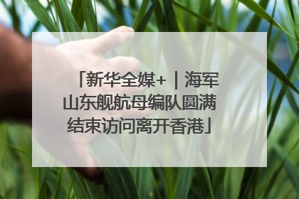 新华全媒+｜海军山东舰航母编队圆满结束访问离开香港